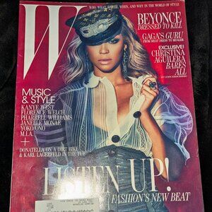 W Magazine Listen Up! July 2011 Beyonce Christina Aguilera, Lady Gaga, Pharrell